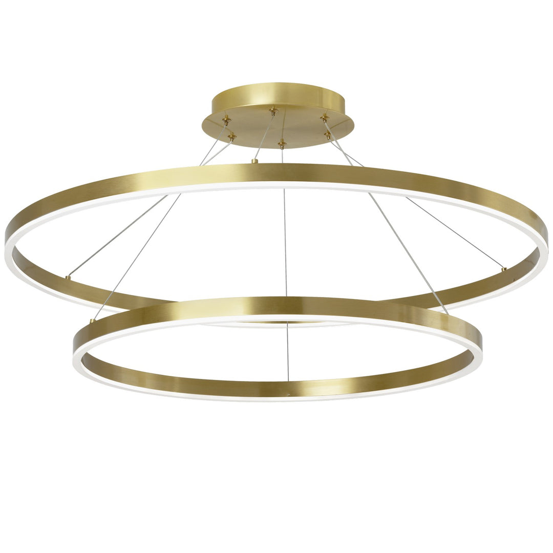 Dainolite Canada - CIR-3397C-5CCT-AGB - LED Chandelier - Circulo - Aged Brass
