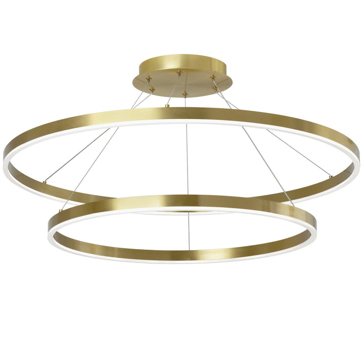 Dainolite Canada - CIR-3397C-5CCT-AGB - LED Chandelier - Circulo - Aged Brass