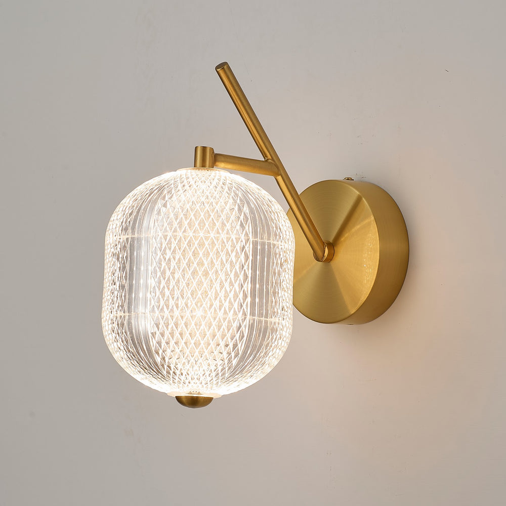 Dainolite Canada - PRI-137LEDW-AGB - One Light Wall Sconce - Peri - Clear