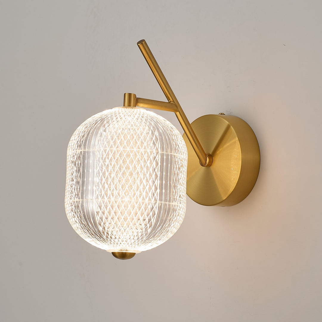 Dainolite Canada - PRI-137LEDW-AGB - One Light Wall Sconce - Peri - Clear