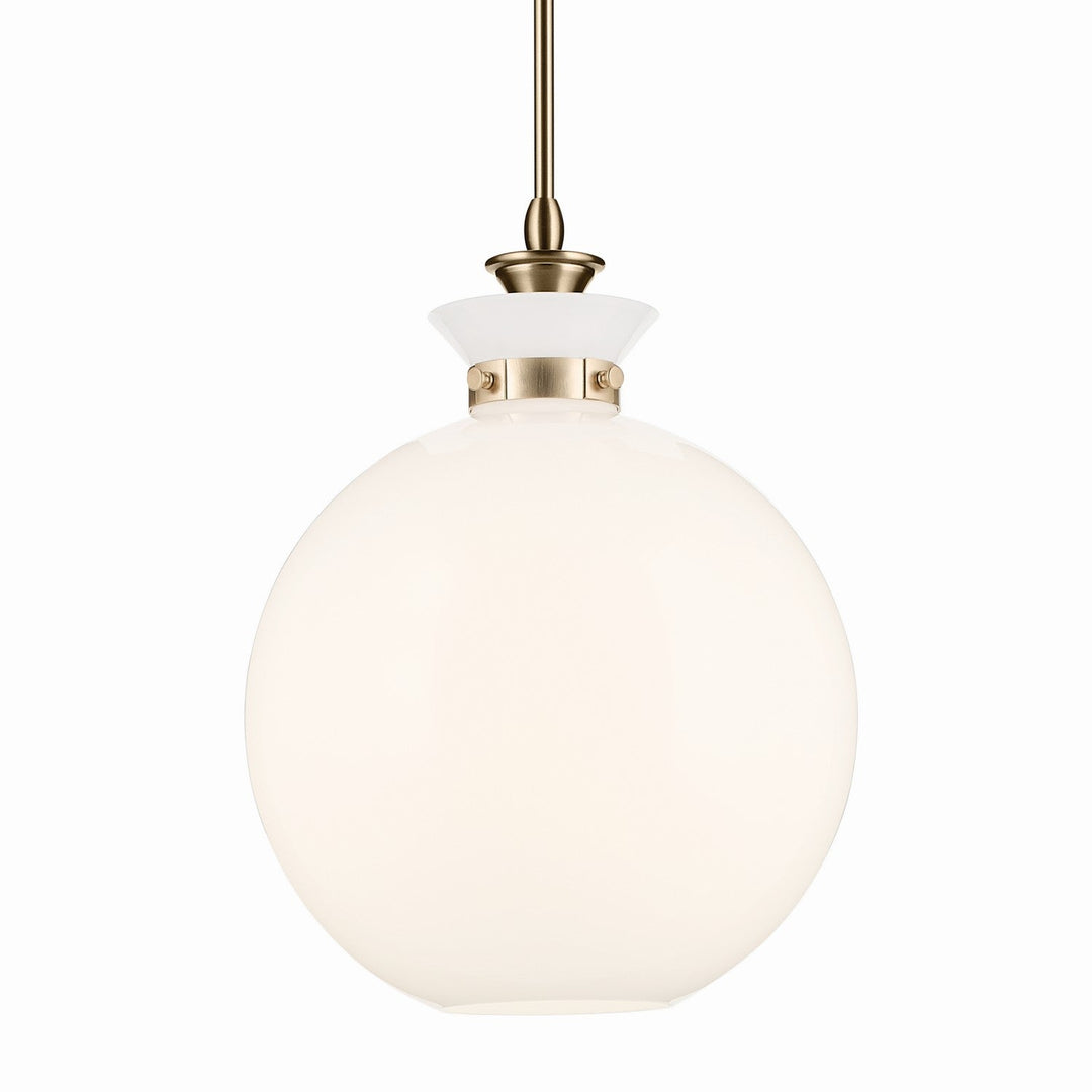 Laria One Light Pendant in Champagne Bronze Kichler Canada