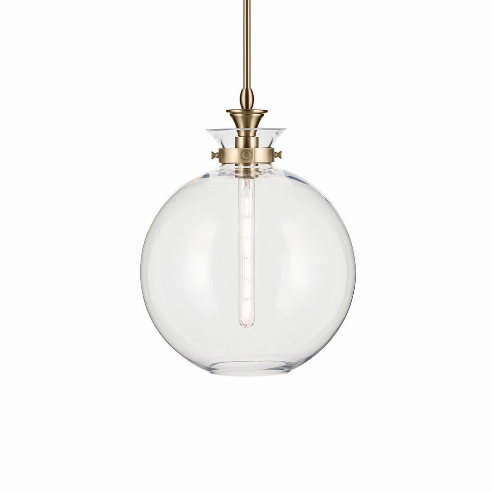 Laria One Light Pendant in Champagne Bronze Kichler Canada