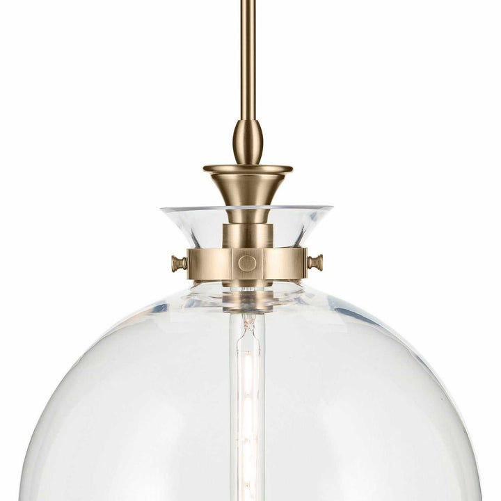 Laria One Light Pendant in Champagne Bronze Kichler Canada