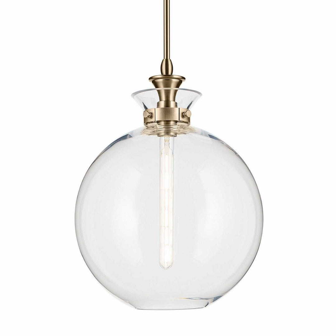 Laria One Light Pendant in Champagne Bronze Kichler Canada