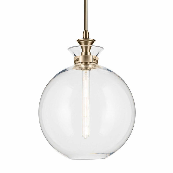 Laria One Light Pendant in Champagne Bronze Kichler Canada