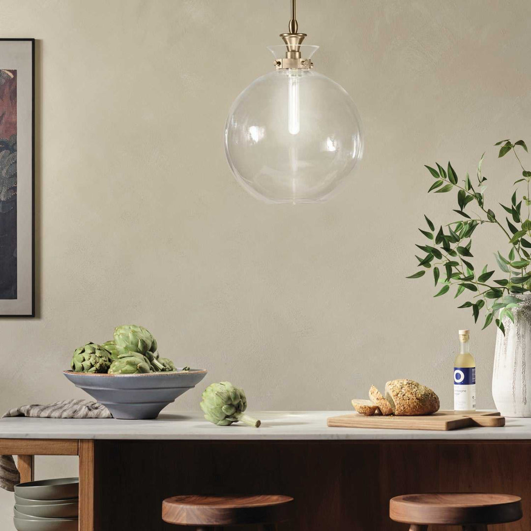 Laria One Light Pendant in Champagne Bronze Kichler Canada