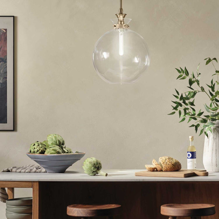 Laria One Light Pendant in Champagne Bronze Kichler Canada