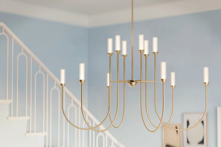 Kichler Canada - 52758CPZLED - LED Chandelier - Moraine - Champagne Bronze