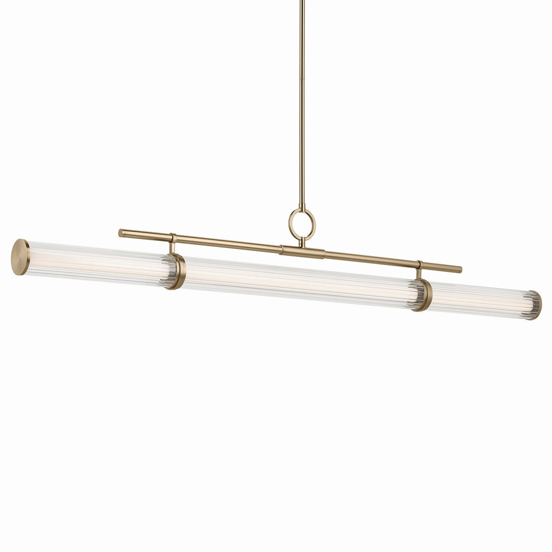 Kichler Canada - 52754CPZLED - LED Linear Chandelier - Riven - Champagne Bronze