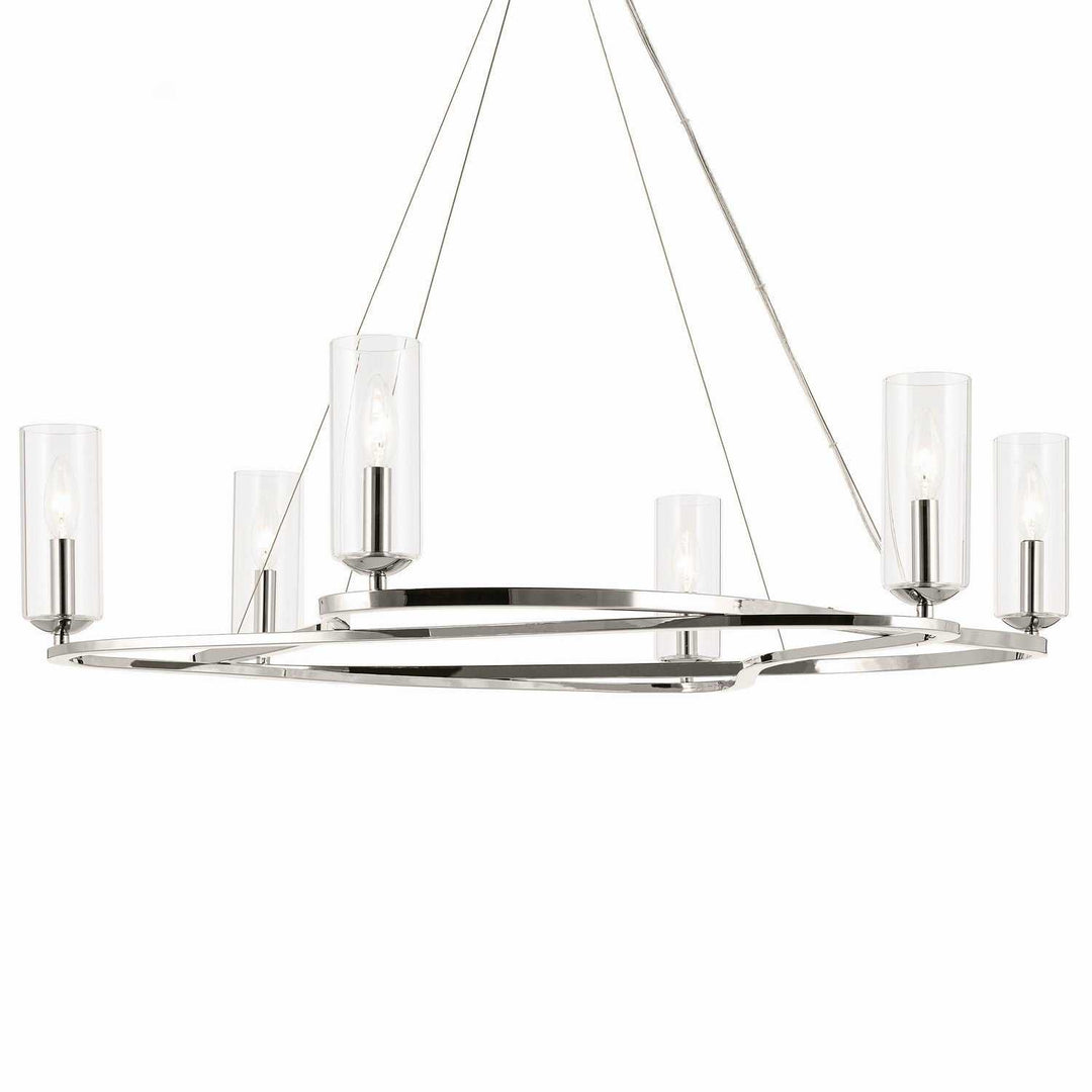 Kichler Canada - 52771PN - Six Light Chandelier - Harpin - Polished Nickel