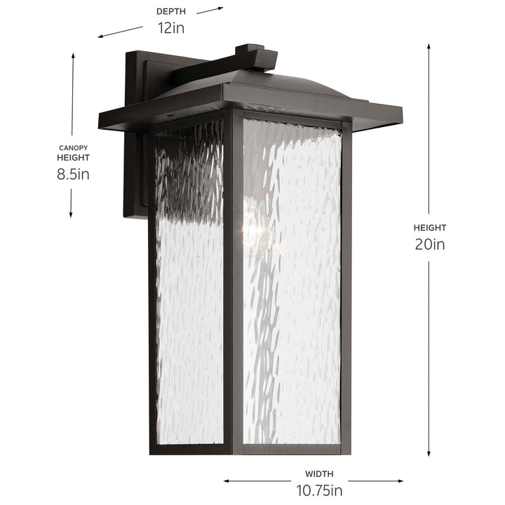 Kichler Canada - 49928OZ - One Light Outdoor Wall Mount - Capanna - Olde Bronze