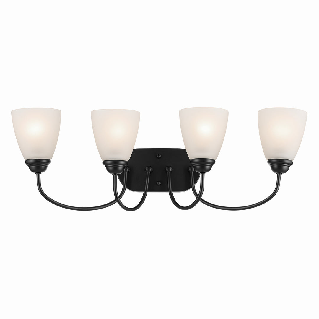 Kichler Canada - 45640BK - Four Light Bath - Jolie - Black