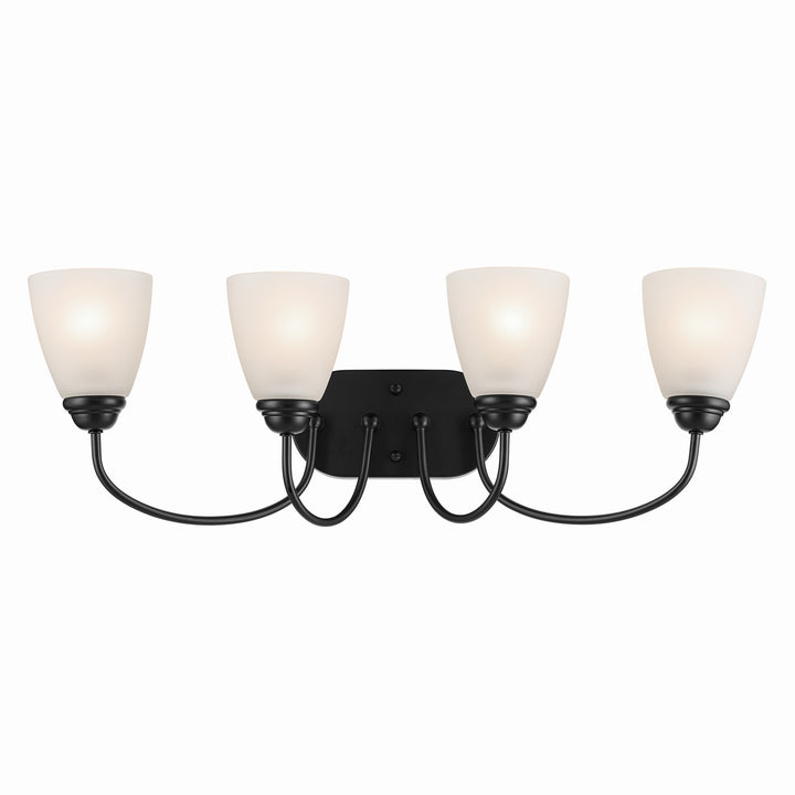 Kichler Canada - 45640BK - Four Light Bath - Jolie - Black