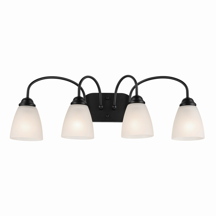 Kichler Canada - 45640BK - Four Light Bath - Jolie - Black