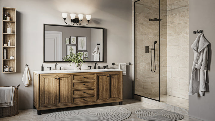 Kichler Canada - 45640BK - Four Light Bath - Jolie - Black