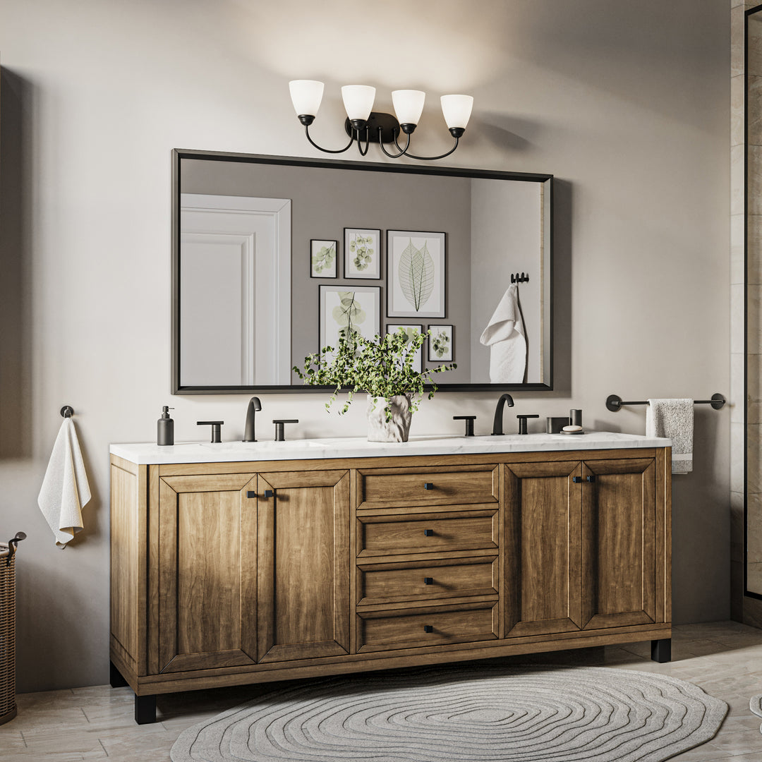 Kichler Canada - 45640BK - Four Light Bath - Jolie - Black