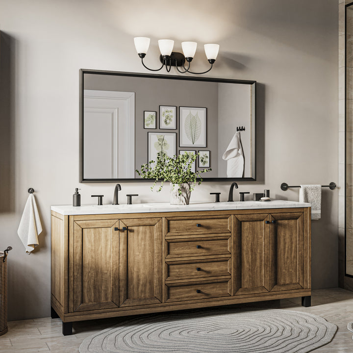 Kichler Canada - 45640BK - Four Light Bath - Jolie - Black