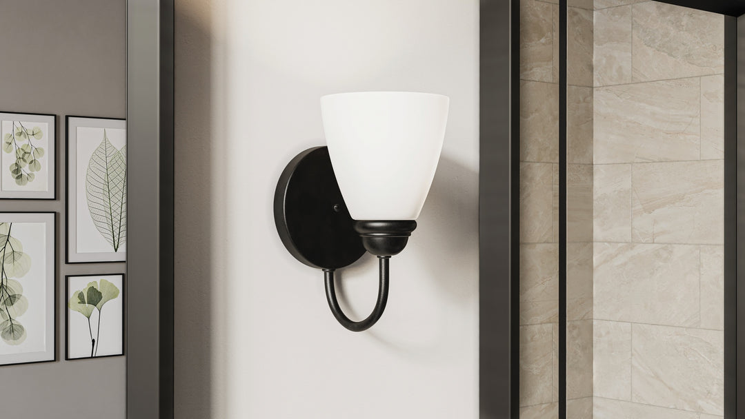 Kichler Canada - 45637BK - One Light Wall Sconce - Jolie - Black
