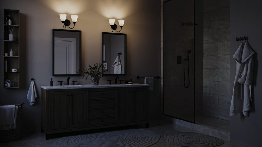 Kichler Canada - 45638BK - Two Light Bath - Jolie - Black