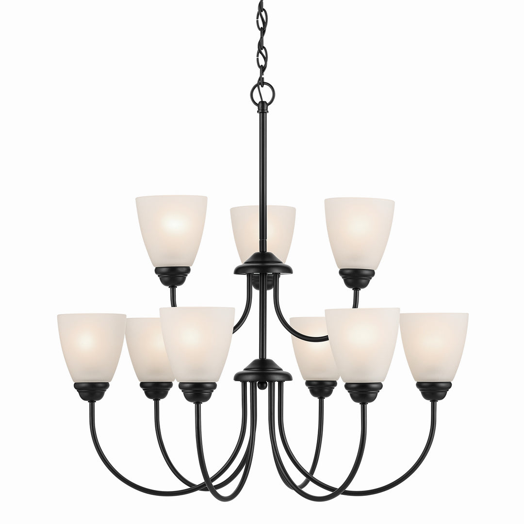 Kichler Canada - 43639BK - Nine Light Chandelier - Jolie - Black