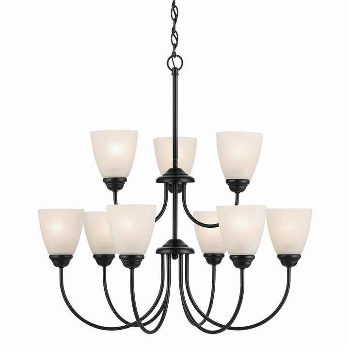 Kichler Canada - 43639BK - Nine Light Chandelier - Jolie - Black