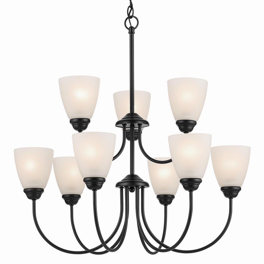 Kichler Canada - 43639BK - Nine Light Chandelier - Jolie - Black