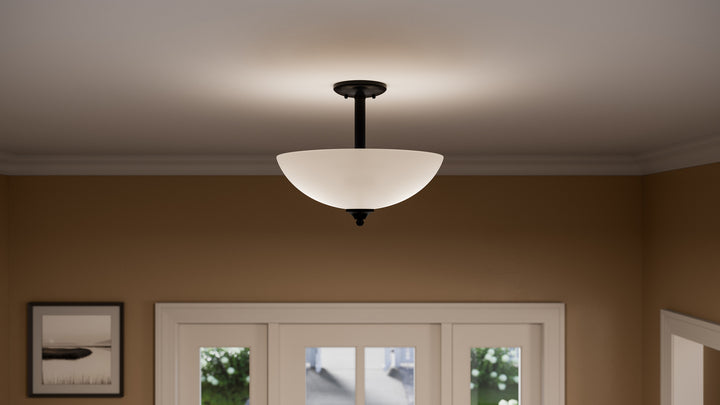 Kichler Canada - 43641BK - Two Light Pendant/Semi Flush - Jolie - Black