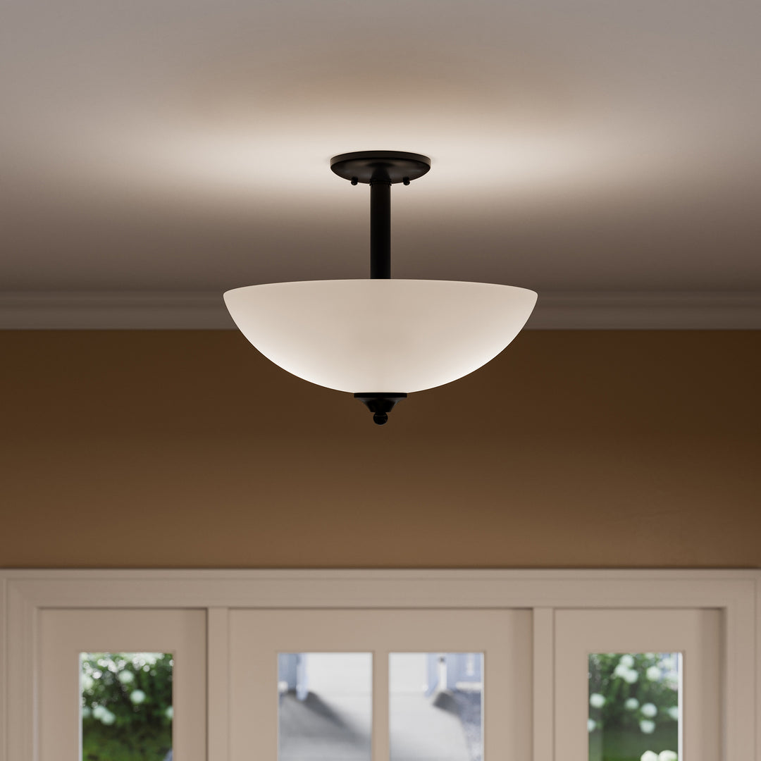 Kichler Canada - 43641BK - Two Light Pendant/Semi Flush - Jolie - Black