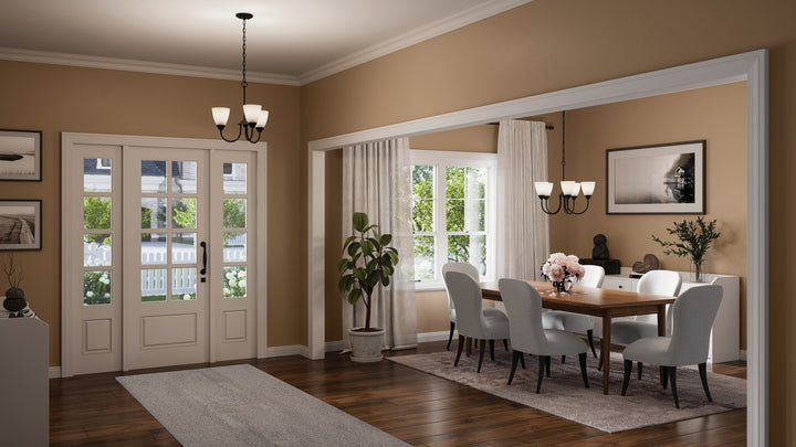 Kichler Canada - 43638BK - Five Light Chandelier - Jolie - Black