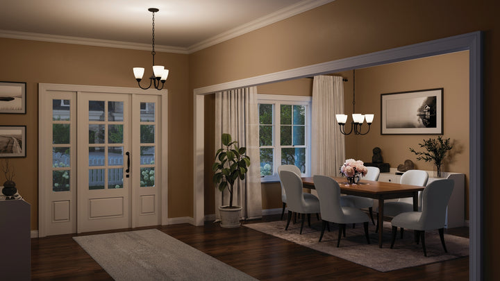 Kichler Canada - 43638BK - Five Light Chandelier - Jolie - Black