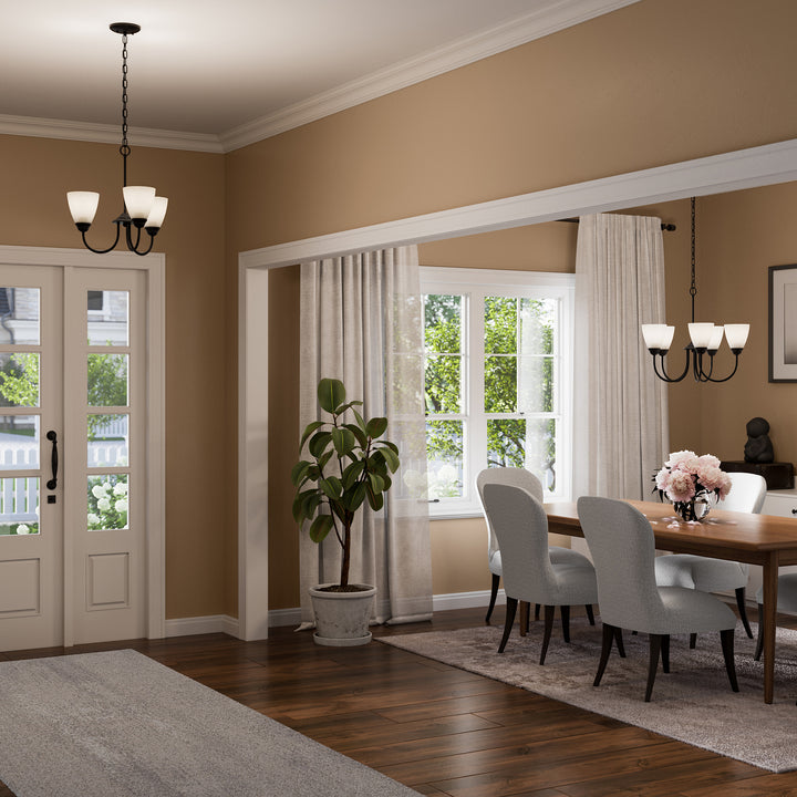 Kichler Canada - 43637BK - Three Light Mini Chandelier - Jolie - Black