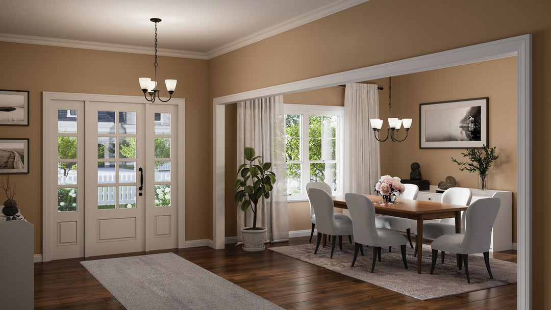 Kichler Canada - 43637BK - Three Light Mini Chandelier - Jolie - Black