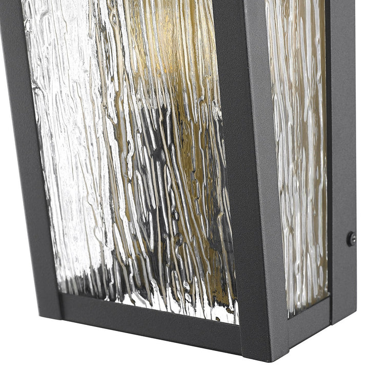 Artcraft Canada - AC8057BK - Three Light Outdoor Wall Sconce - Point - Black, Brass