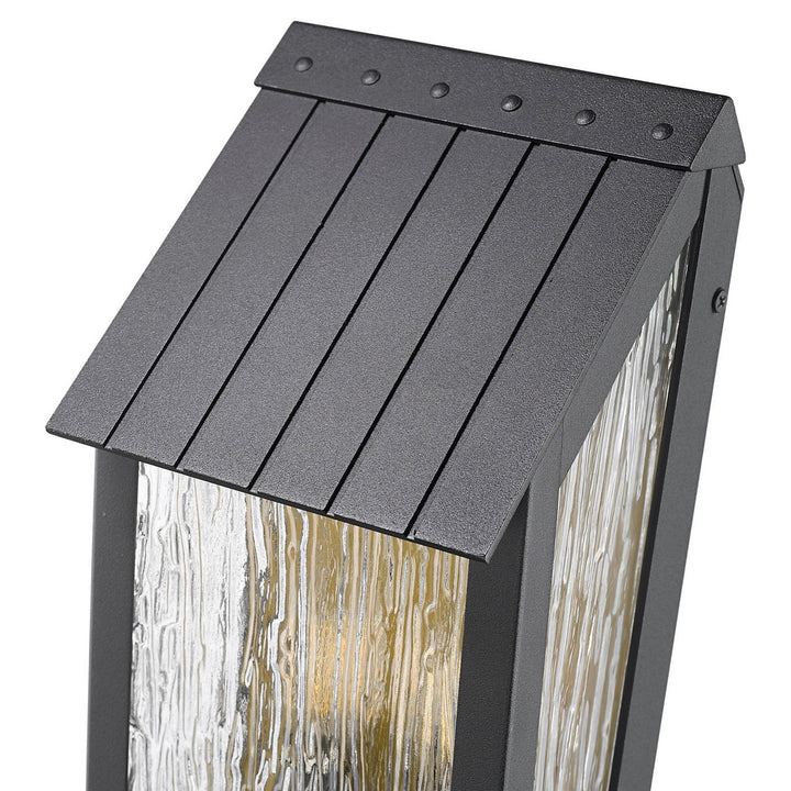 Artcraft Canada - AC8057BK - Three Light Outdoor Wall Sconce - Point - Black, Brass