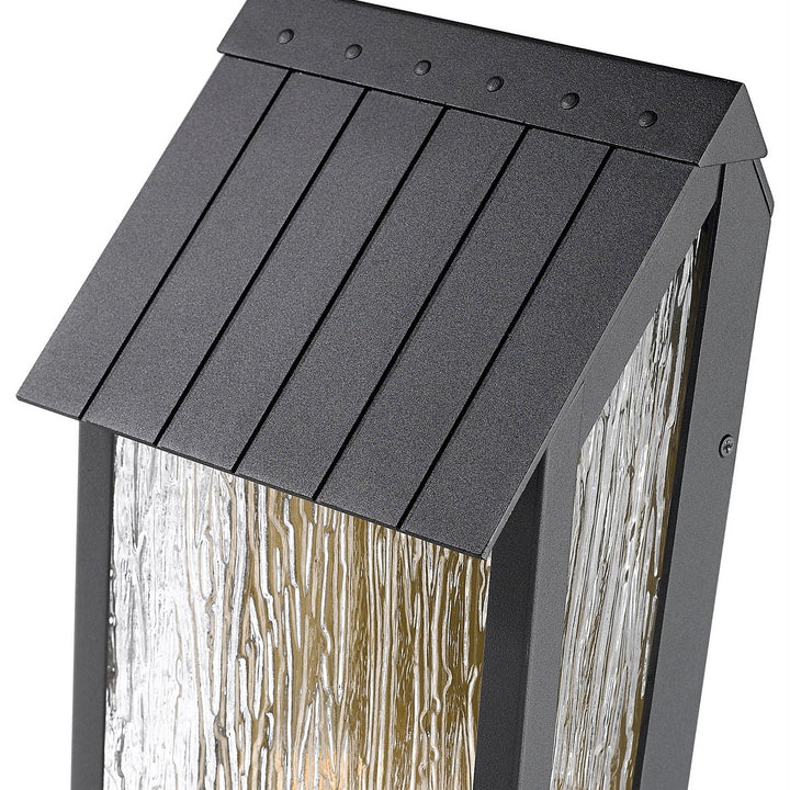 Artcraft Canada - AC8058BK - Two Light Outdoor Wall Sconce - Point - Black, Brass