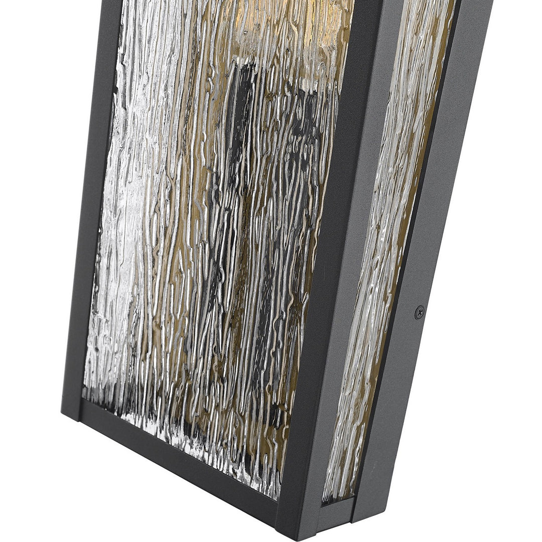 Artcraft Canada - AC8058BK - Two Light Outdoor Wall Sconce - Point - Black, Brass
