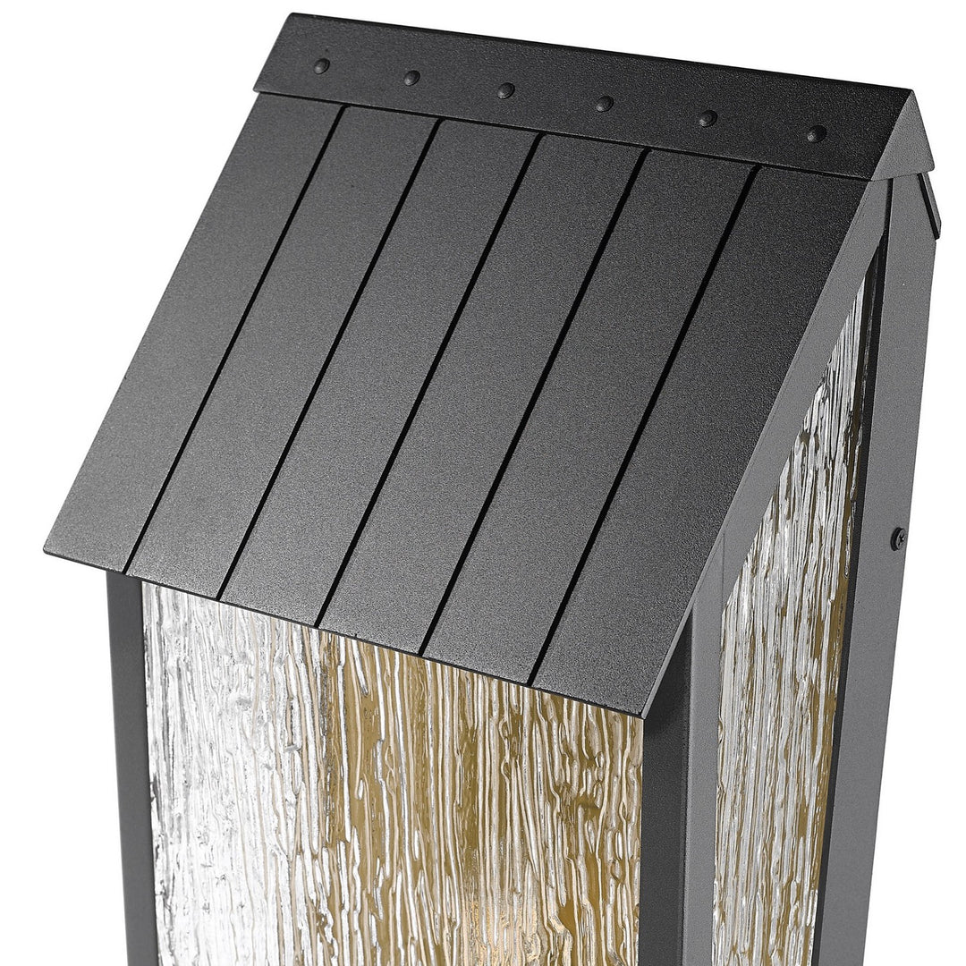 Artcraft Canada - AC8059BK - Two Light Outdoor Wall Sconce - Point - Black, Brass