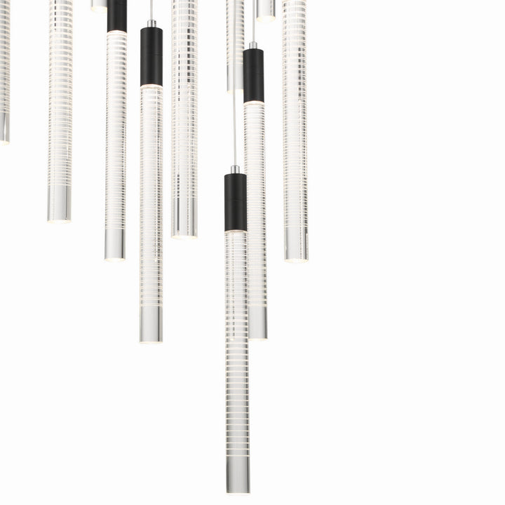 Artcraft Canada - AC12140BK - LED Chandelier - Celine - Brass