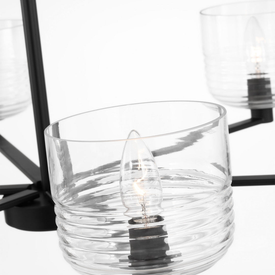 Visual Comfort Studio Canada - DJC1216MBK - Six Light Chandelier - Lochdale - Midnight Black