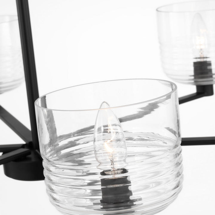 Visual Comfort Studio Canada - DJC1216MBK - Six Light Chandelier - Lochdale - Midnight Black