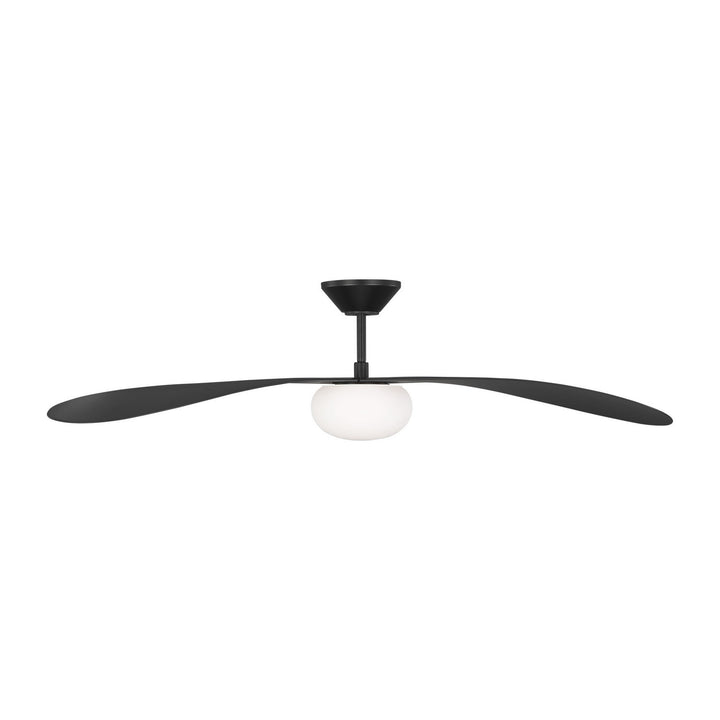Visual Comfort Fan Canada - 3DPSM58MBKD - 58" Ceiling Fan - Drape - Midnight Black