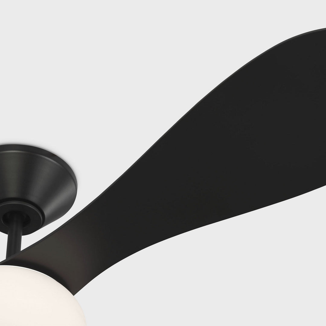 Visual Comfort Fan Canada - 3DPSM58MBKD - 58" Ceiling Fan - Drape - Midnight Black