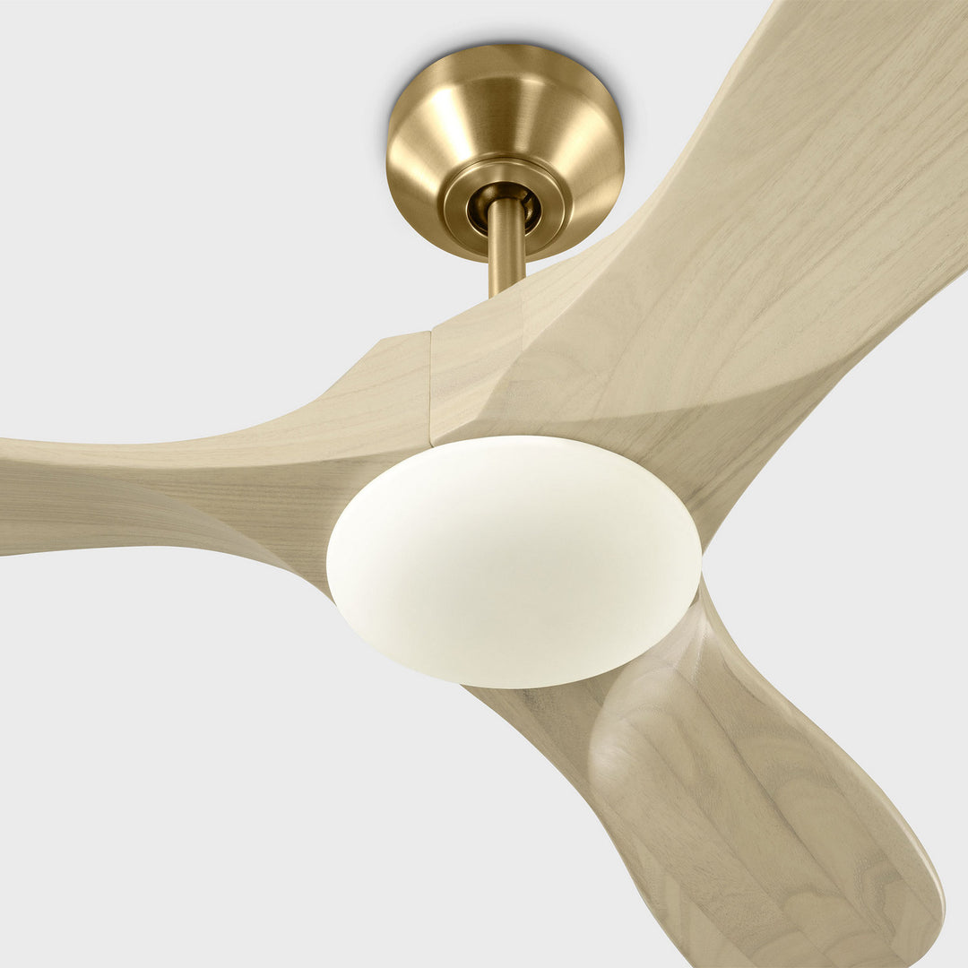 Visual Comfort Fan Canada - 3MAVSM44BBSWWOD - 44" Ceiling Fan - Maverick - Burnished Brass