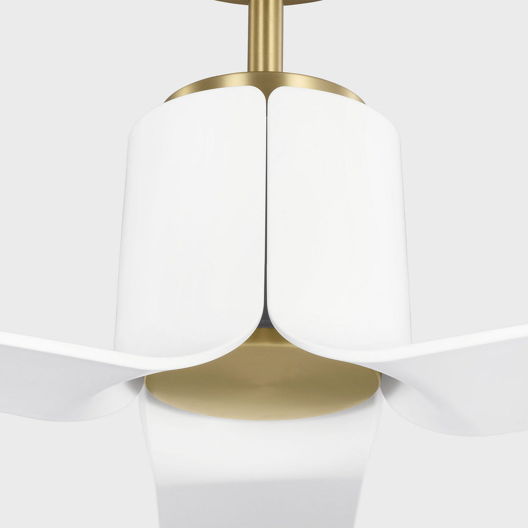 Visual Comfort Fan Canada - 3PESM66BBSD - 66" Ceiling Fan - Peel - Burnished Brass