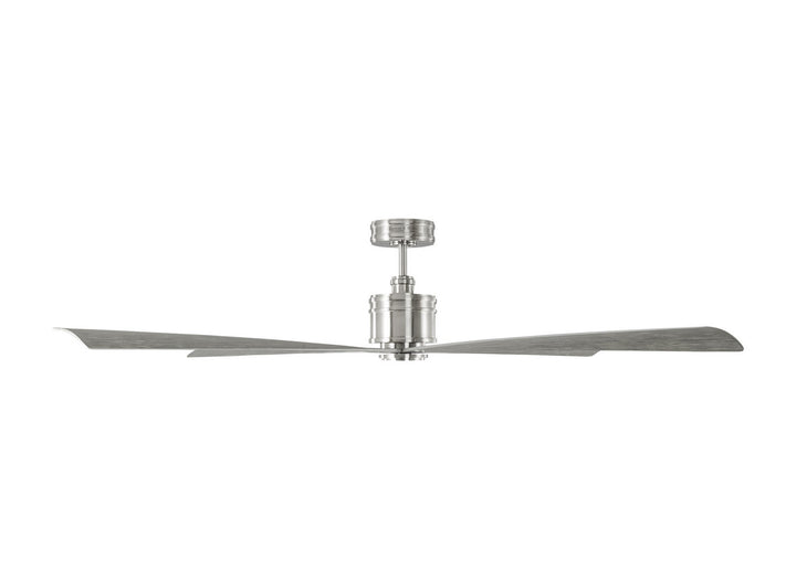 Visual Comfort Fan Canada - 4LNCR72BS - 72" Ceiling Fan - Launceton - Brushed Steel