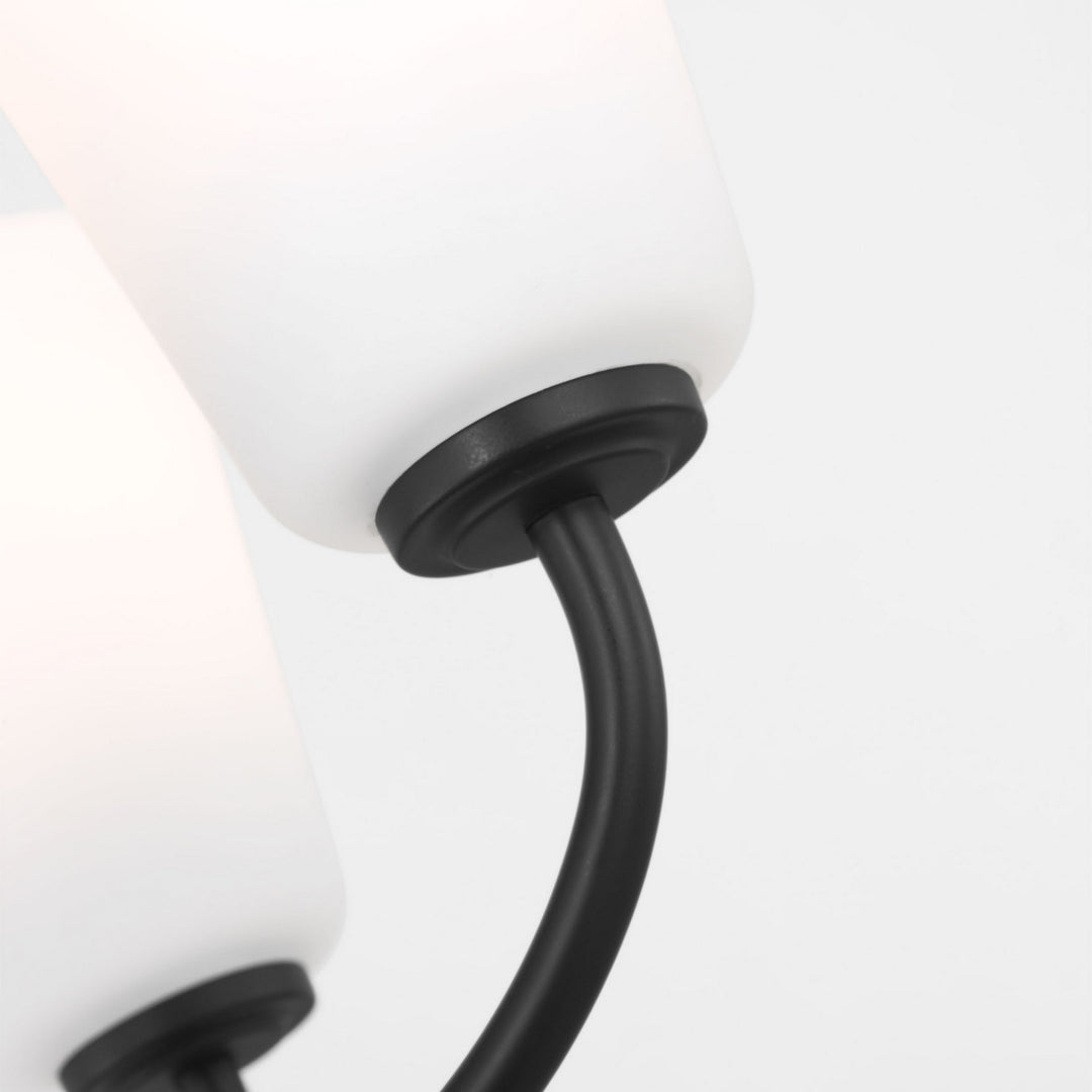 Generation Lighting Canada - GLC1115MBK - Five Light Chandelier - Miles - Midnight Black