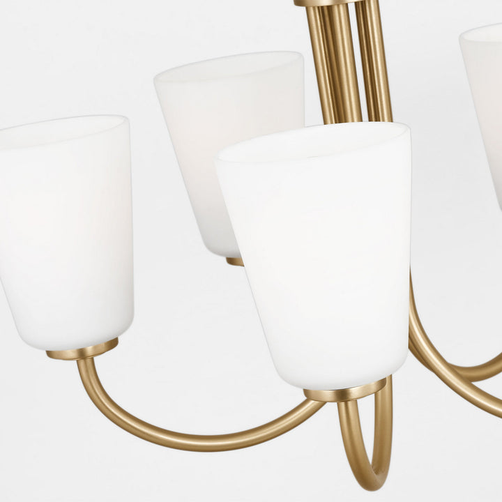 Generation Lighting Canada - GLC1115SB - Five Light Chandelier - Miles - Satin Brass
