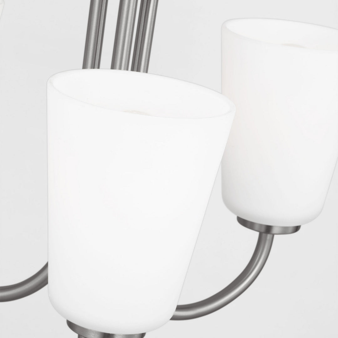 Generation Lighting Canada - GLC1123BS - Three Light Chandelier - Miles - Brushed Nickel