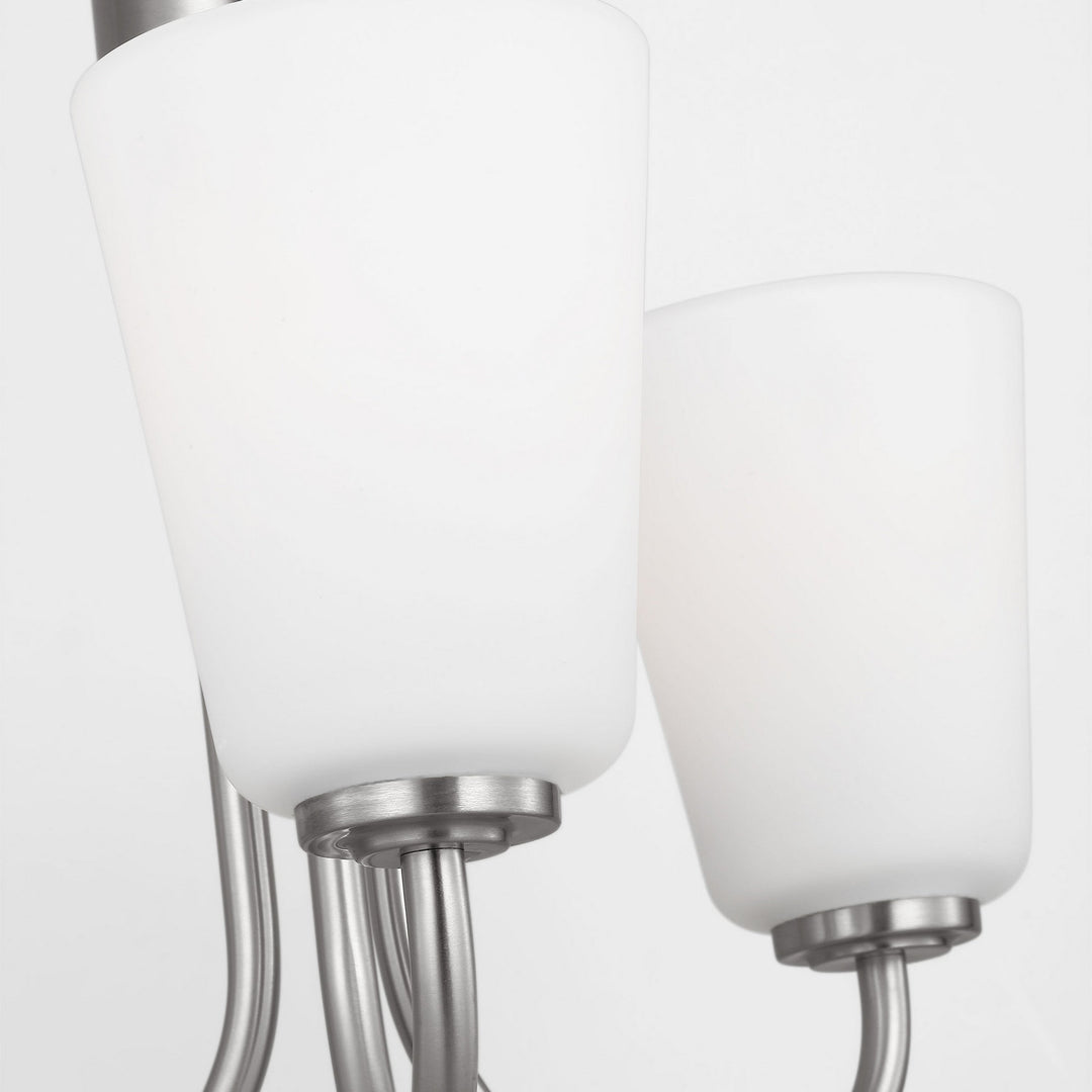 Generation Lighting Canada - GLC1123BS - Three Light Chandelier - Miles - Brushed Nickel