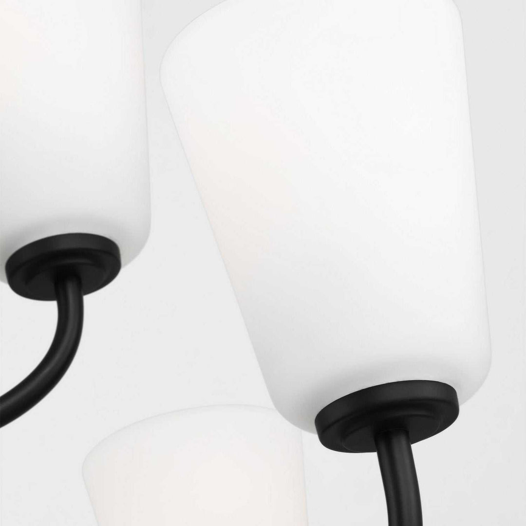 Generation Lighting Canada - GLC1139MBK - Nine Light Chandelier - Miles - Midnight Black